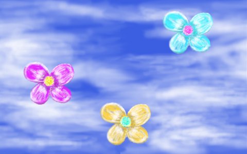 background flori culori puternice
